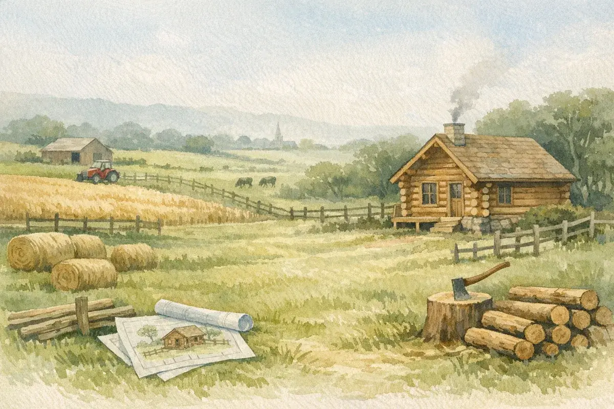 Can I Build A Log Cabin On Agricultural Land?