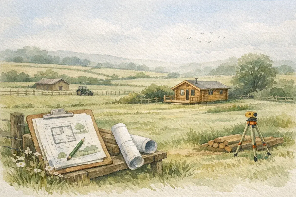 Planning Permission for Log Cabins on Agricultural Land: UK Guide