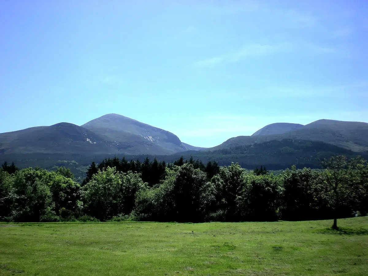 Mourne Mountains viewed from Donard Park, Northern Ireland